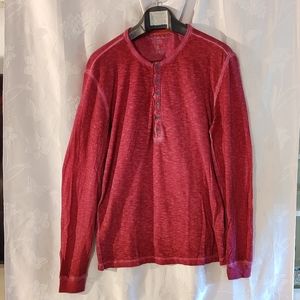 Calvin Klein red Henley